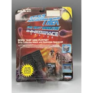 Star Trek Next Generation Innerspace Borg Ship Mini Playset Picard Playmates